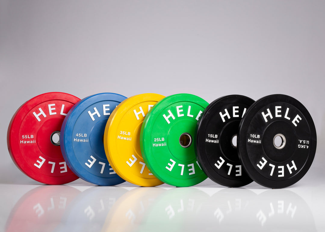 Colored Bumper Plates - 370 LBS