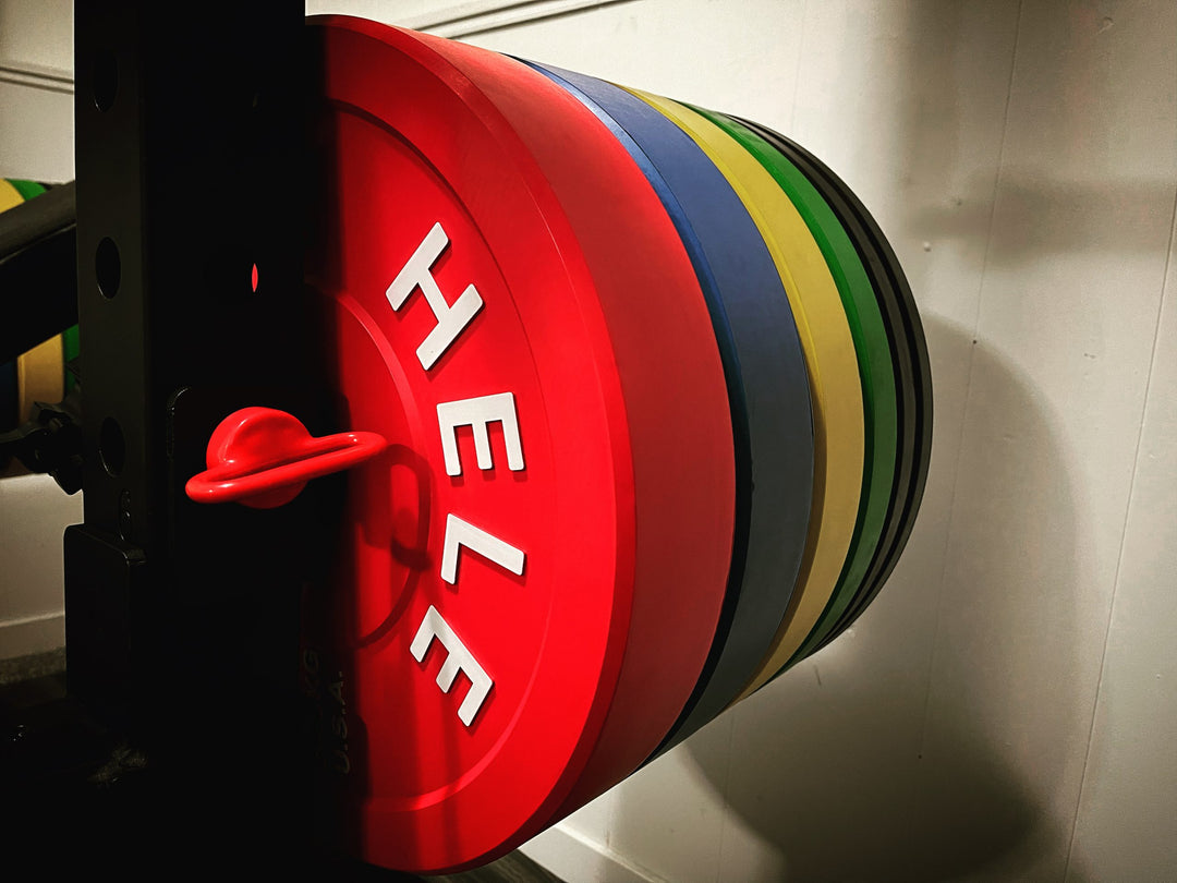 Colored Bumper Plates Stack - 370 LB