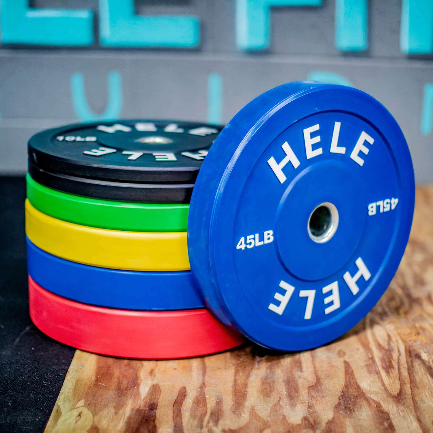 Colored Bumper Plates Stack 370LB – Hele Fitness Canada